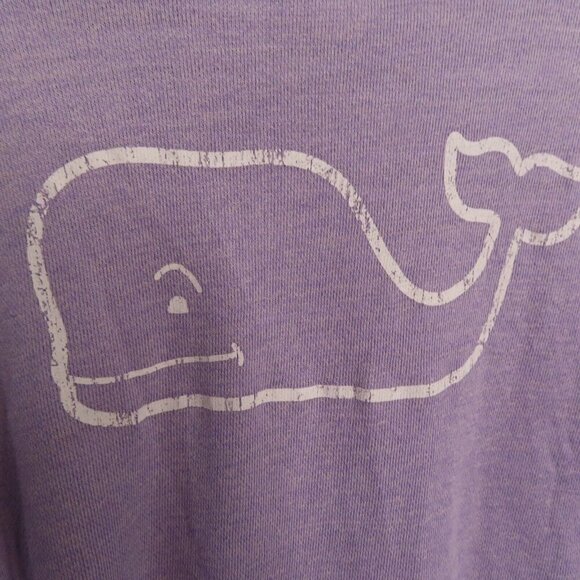 Vineyard Vines Sweatshirt Small Purple Cowl Neck Thumbholes Distressed Pullover - Picture 4 of 10